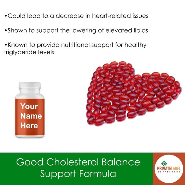 Introducing our Good Cholesterol Balance Support Formula - Designed to revolutionize heart health, this formula works wonders by assisting in normalizing elevated lipids, giving your customers the key to a healthier, happier heart.

Make heart health a priority for your brand today. Contact us through our bio above.

#PLSPrivateLabel #PrivateLabelSupplements #PrivateLabelSupplementManufacturing #PrivateLabelHealthSupplements #SellingSupplements