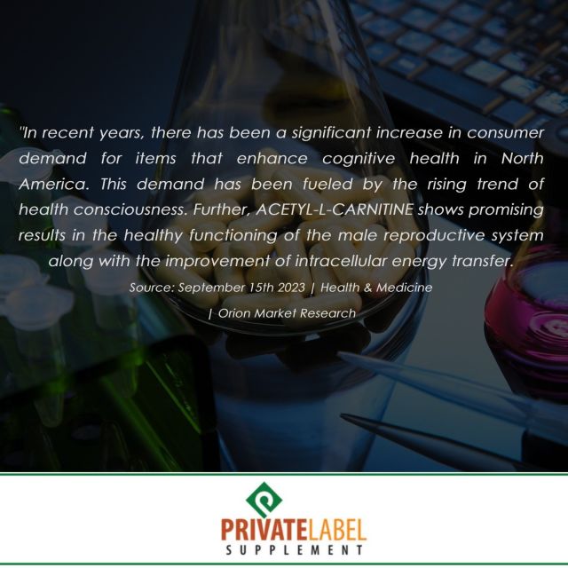 The global market for acetyl-L-carnitine is on the rise, offering tremendous growth opportunities. With applications in the medical sector and benefits like memory enhancement, this ingredient is a game-changer.

Ready to boost your product lineup? Reach us through our contact info from our bio above. 

#PLSPrivateLabel #PrivateLabelSupplements #PrivateLabelSupplementManufacturing #PrivateLabelHealthSupplements #SellingSupplements