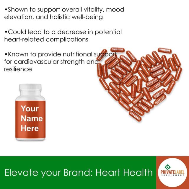 Heart health is paramount in today's world, with cardiovascular diseases taking center stage. Your brand can be part of the solution. From Omega 3-6-9's cholesterol control to Heart Defense's nourishing blend, our supplements empower heart wellness. 

Boost your lineup and make a difference by reaching us through our contact info from our bio above. 

#PLSPrivateLabel #PrivateLabelSupplements #PrivateLabelSupplementManufacturing #PrivateLabelHealthSupplements #SellingSupplements